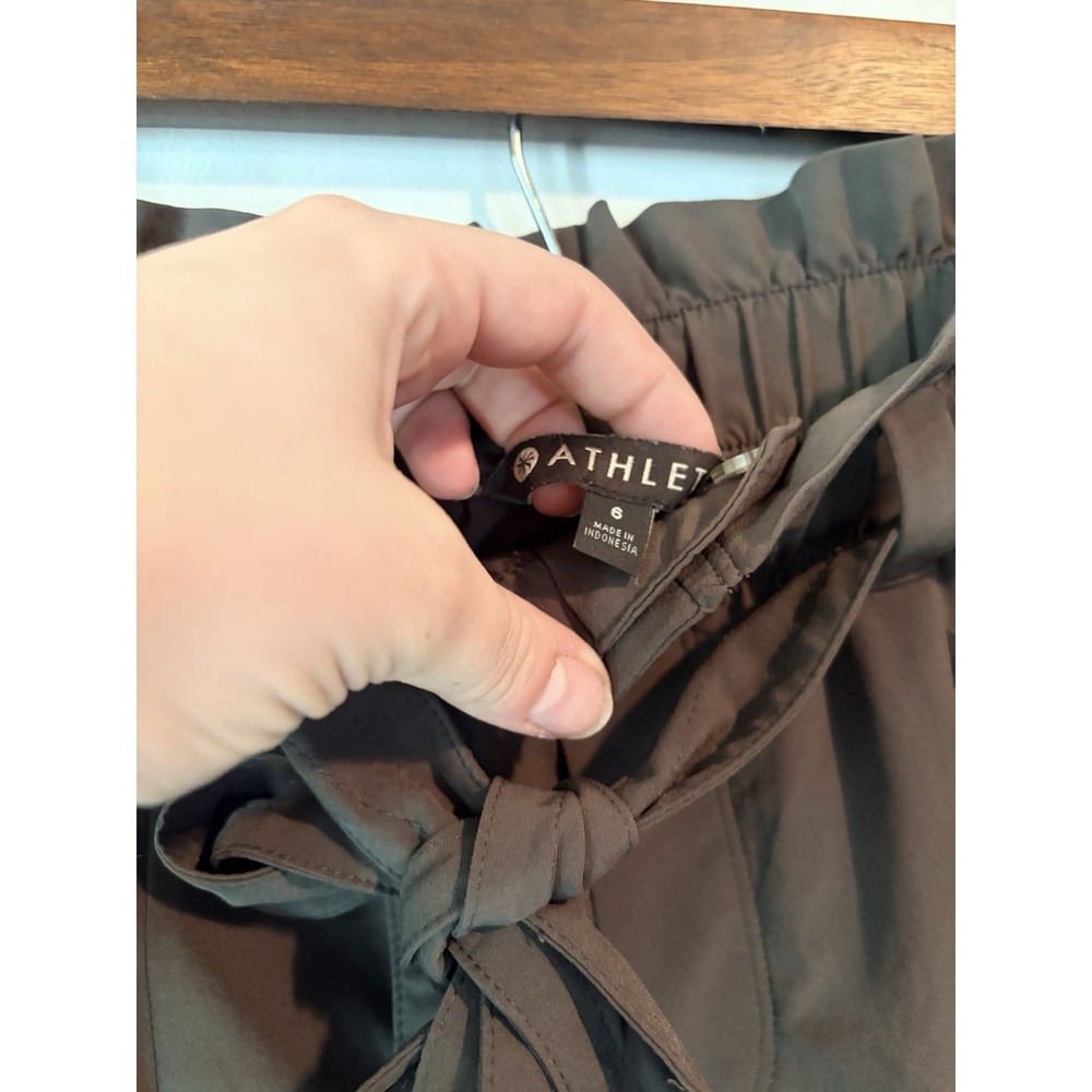 Athleta Pants Womens 6 Skyline Pant II Paperbag High Rise Tapered‎ Belted Gray - Picture 2 of 5